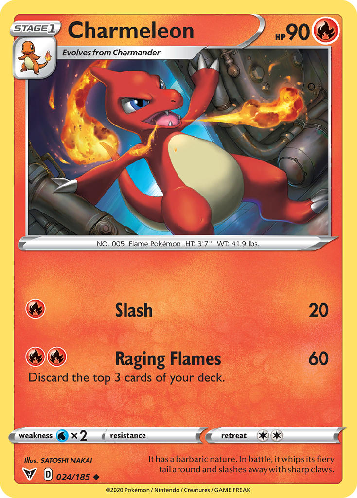 Charmeleon (024/185) [Sword & Shield: Vivid Voltage] | Fandemonia Ltd