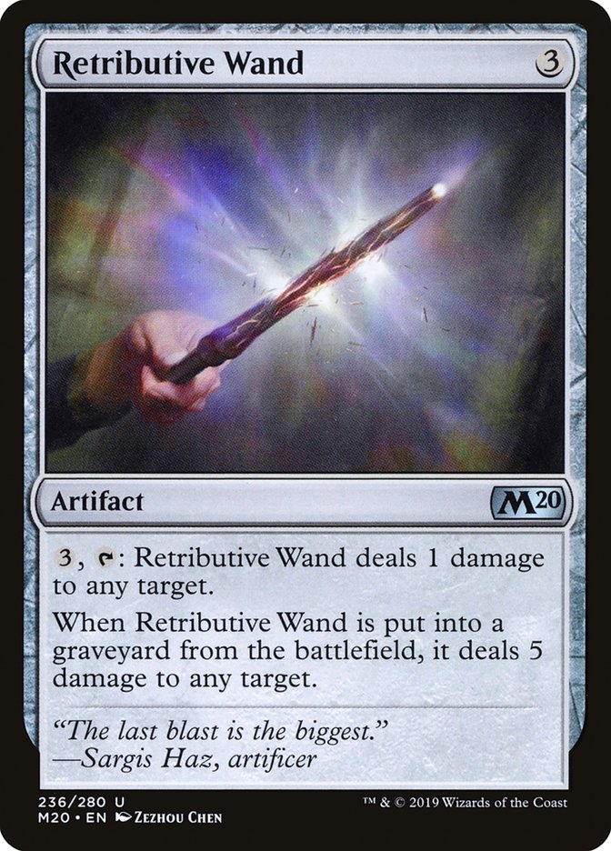 Retributive Wand [Core Set 2020] | Fandemonia Ltd