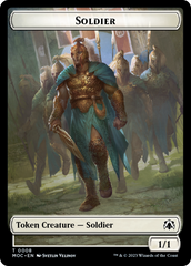 Soldier // Insect Double-Sided Token [March of the Machine Commander Tokens] | Fandemonia Ltd