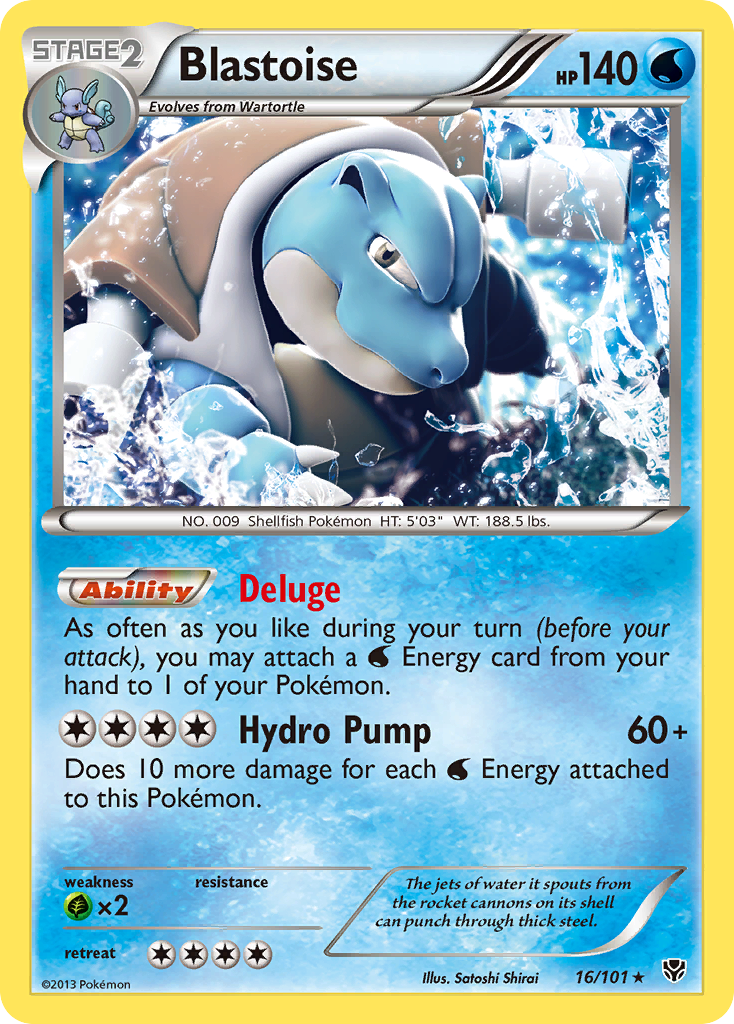 Blastoise (16/101) [Black & White: Plasma Blast] | Fandemonia Ltd