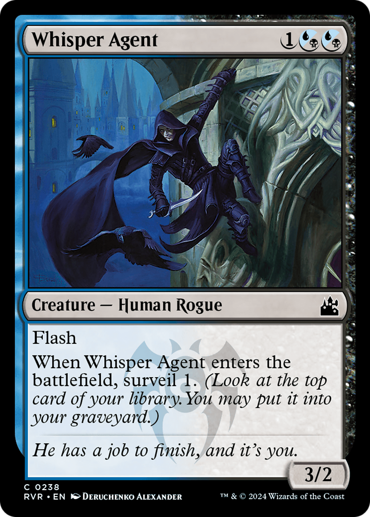 Whisper Agent [Ravnica Remastered] | Fandemonia Ltd