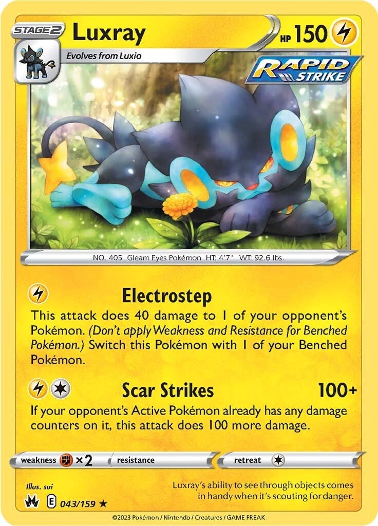 Luxray (043/159) (43) [Sword & Shield: Crown Zenith] | Fandemonia Ltd