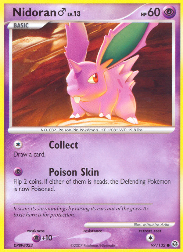 Nidoran (97/132) (Male) [Diamond & Pearl: Secret Wonders] | Fandemonia Ltd