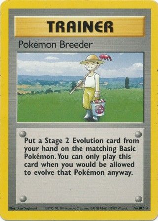 Pokemon Breeder (76/102) [Base Set Unlimited] | Fandemonia Ltd