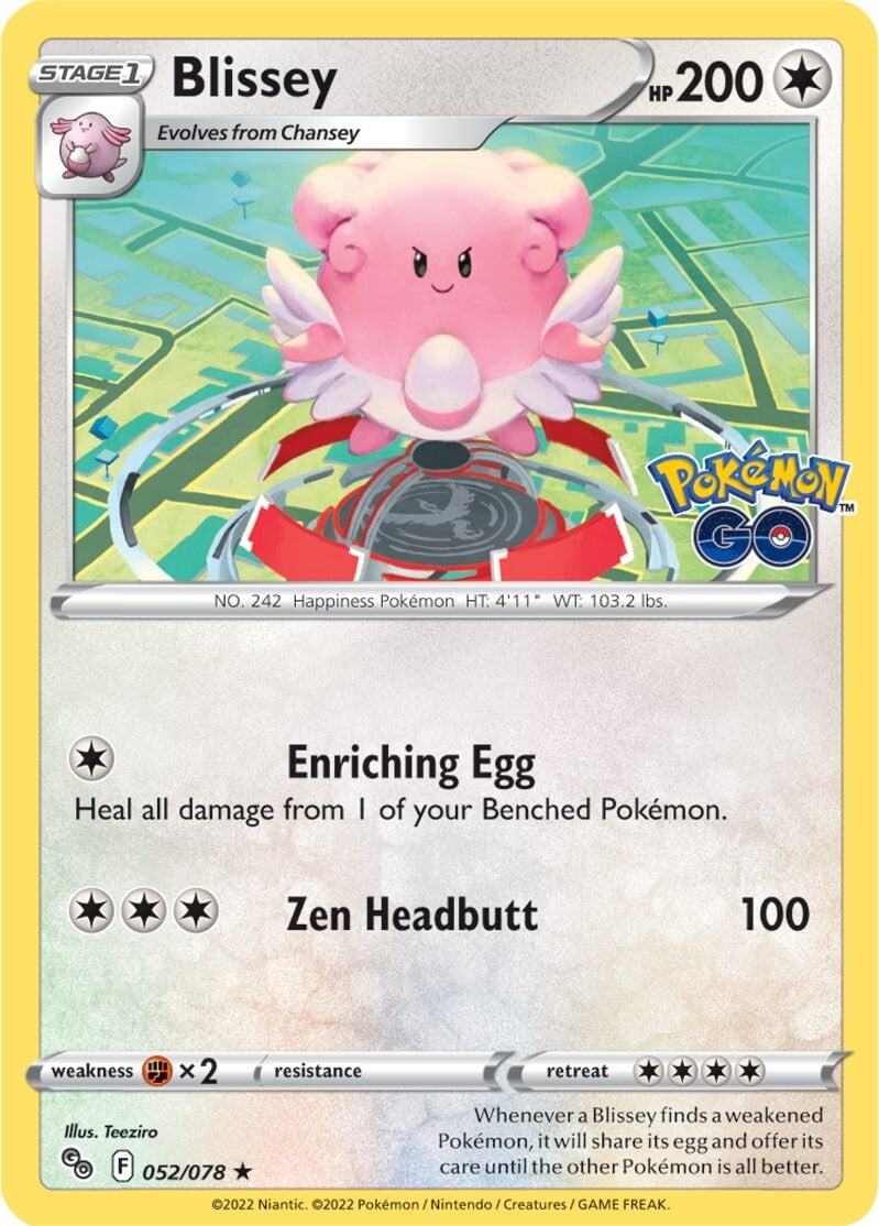 Blissey (052/078) [Pokémon GO] | Fandemonia Ltd