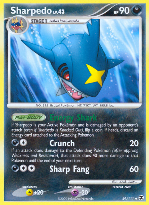 Sharpedo (49/111) [Platinum: Rising Rivals] | Fandemonia Ltd