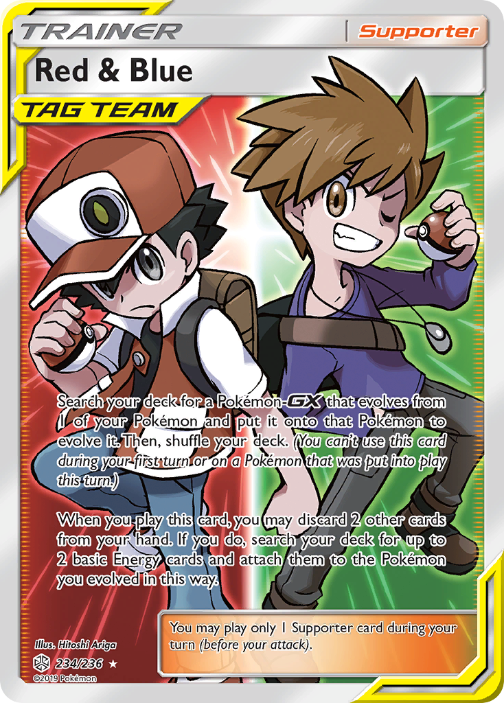 Red & Blue (234/236) [Sun & Moon: Cosmic Eclipse] | Fandemonia Ltd