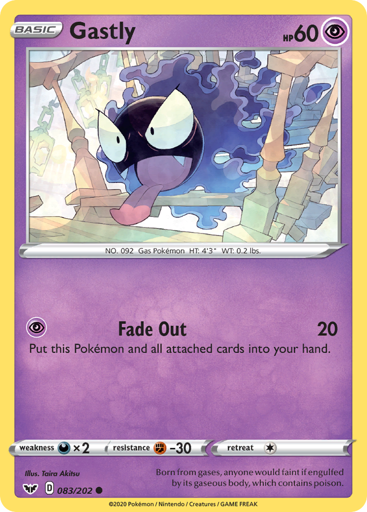 Gastly (083/202) [Sword & Shield: Base Set] | Fandemonia Ltd