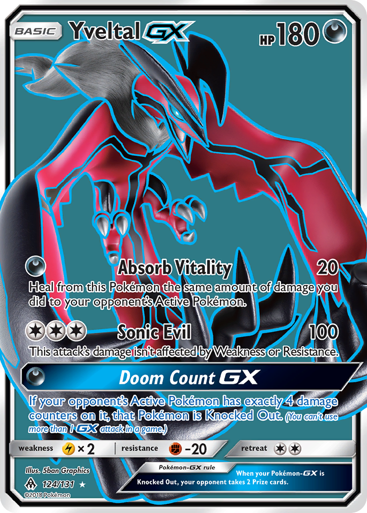 Yveltal GX (124/131) [Sun & Moon: Forbidden Light] | Fandemonia Ltd