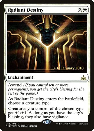 Radiant Destiny [Rivals of Ixalan Promos] | Fandemonia Ltd