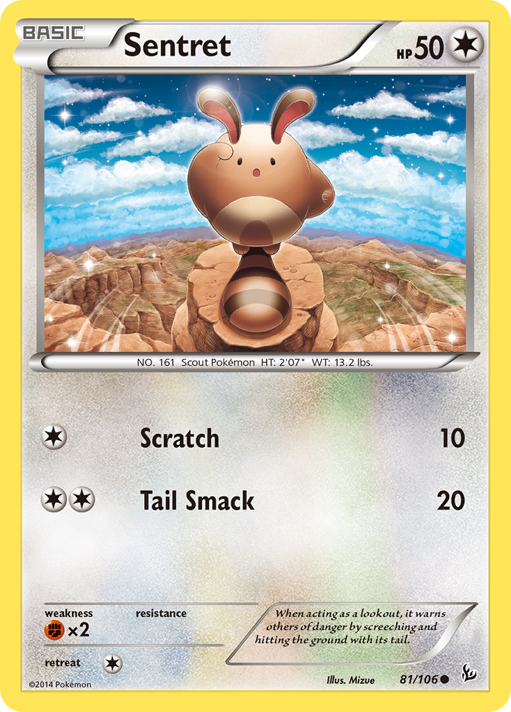 Sentret (81/106) [XY: Flashfire] | Fandemonia Ltd