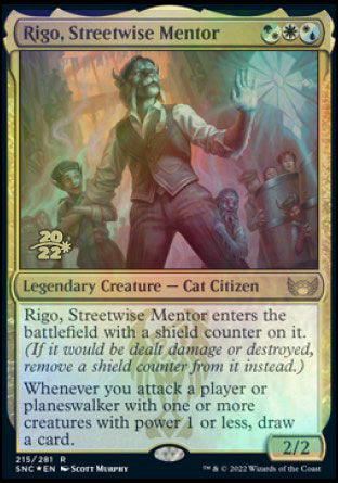 Rigo, Streetwise Mentor [Streets of New Capenna Prerelease Promos] | Fandemonia Ltd