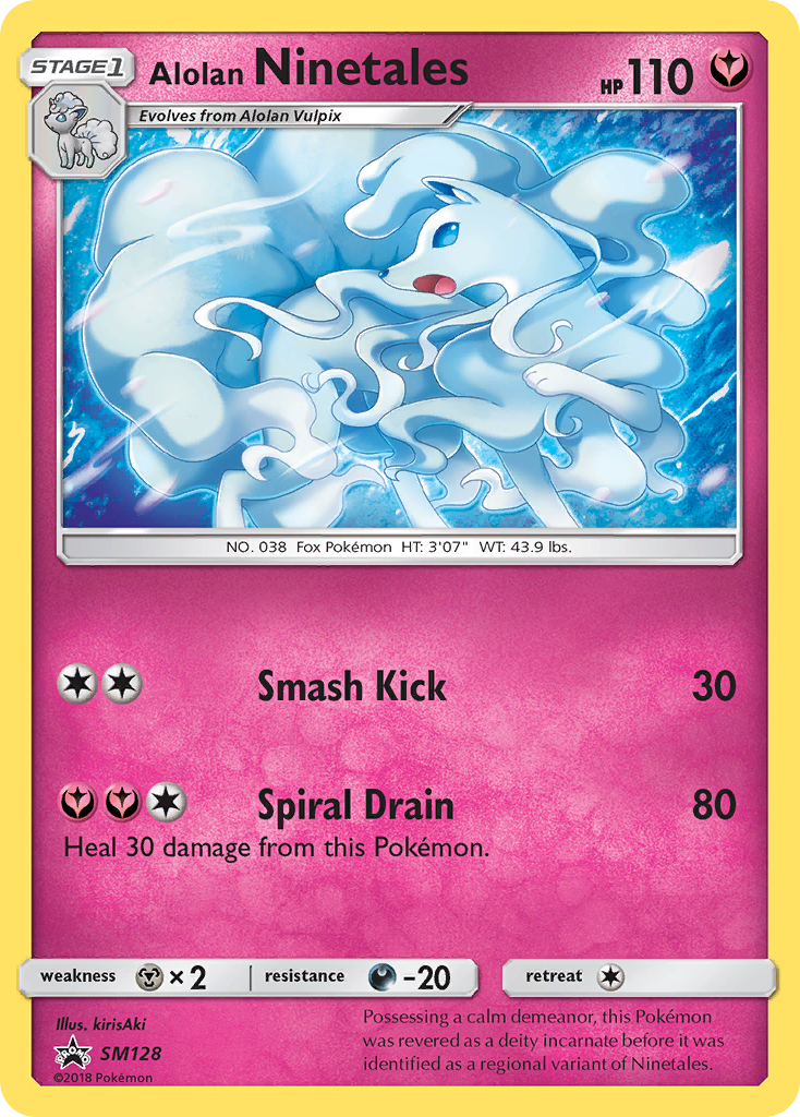 Alolan Ninetales (SM128) [Sun & Moon: Black Star Promos] | Fandemonia Ltd