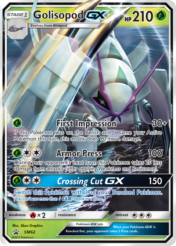 Golisopod GX (SM62) [Sun & Moon: Black Star Promos] | Fandemonia Ltd