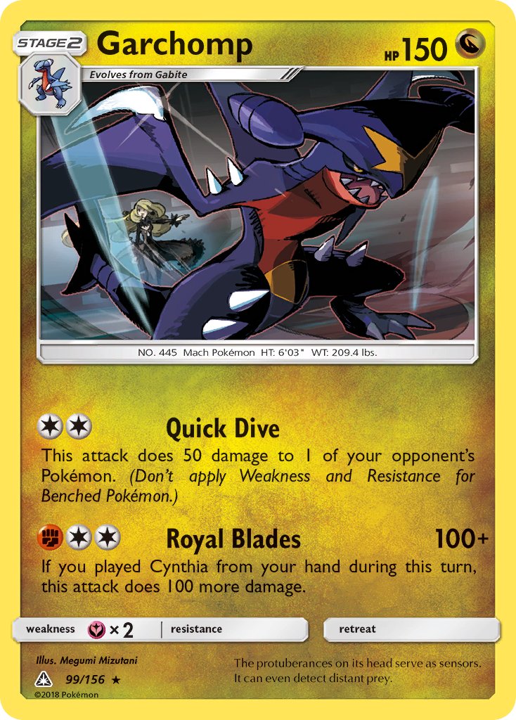 Garchomp (99/156) (Cracked Ice Holo) (Theme Deck Exclusive) [Sun & Moon: Ultra Prism] | Fandemonia Ltd