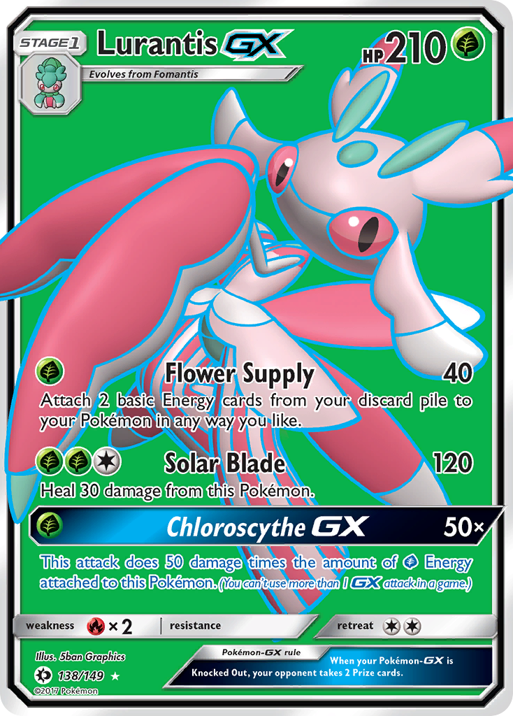 Lurantis GX (138/149) [Sun & Moon: Base Set] | Fandemonia Ltd