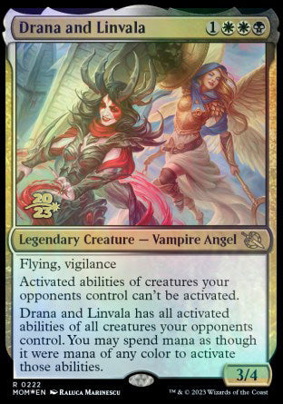 Drana and Linvala [March of the Machine Prerelease Promos] | Fandemonia Ltd