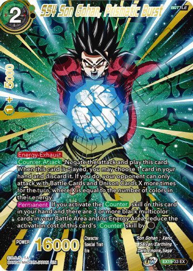 SS4 Son Gohan, Prismatic Burst [EX19-33] | Fandemonia Ltd