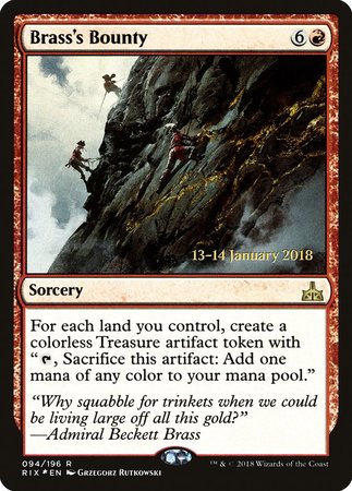 Brass's Bounty [Rivals of Ixalan Promos] | Fandemonia Ltd