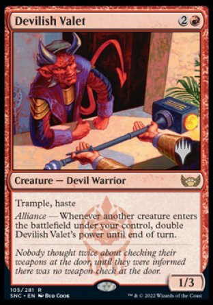 Devilish Valet (Promo Pack) [Streets of New Capenna Promos] | Fandemonia Ltd