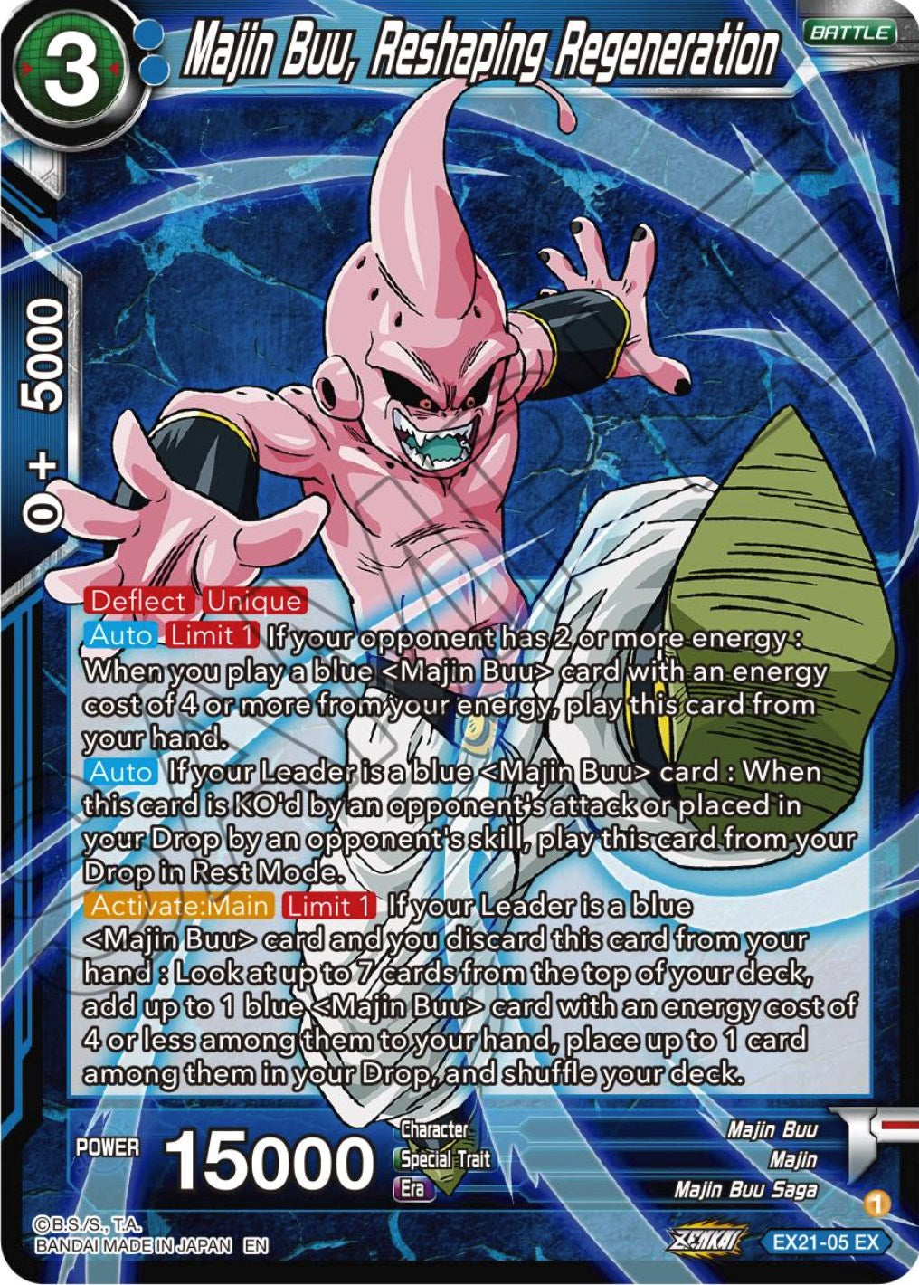 Majin Buu, Reshaping Regeneration (EX21-05) [5th Anniversary Set] | Fandemonia Ltd