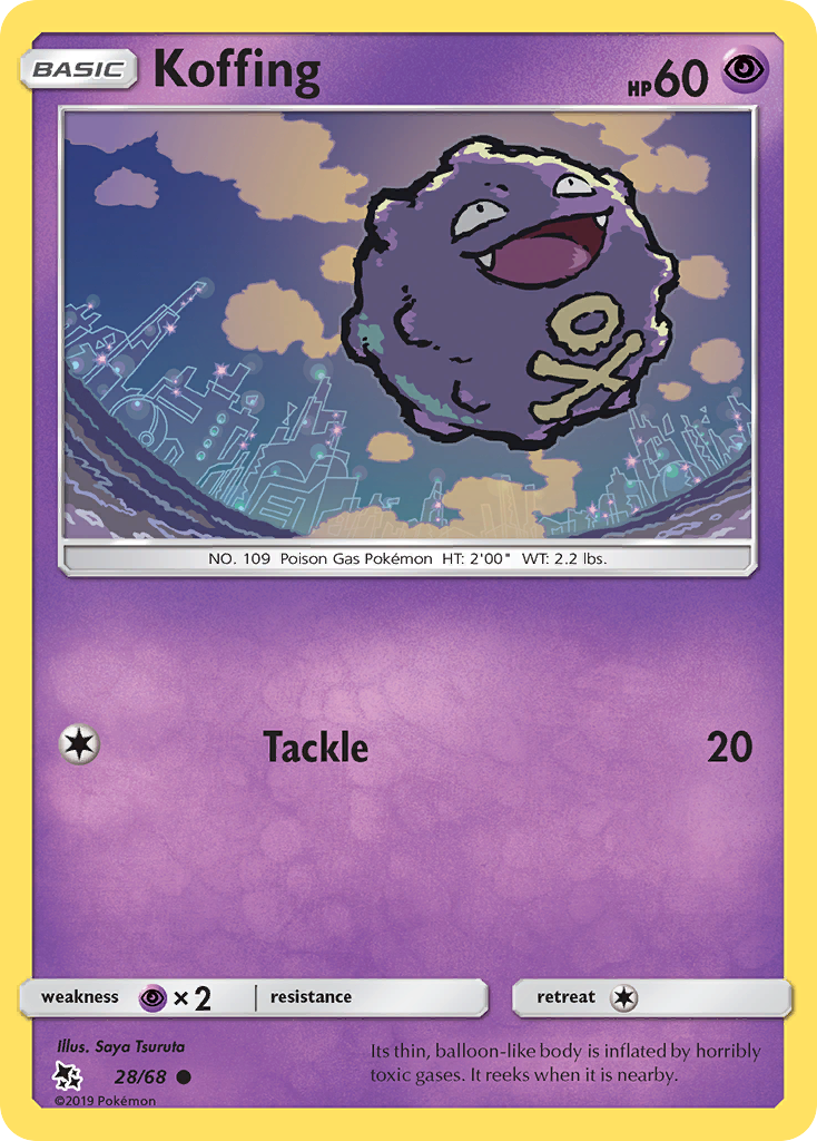 Koffing (28/68) [Sun & Moon: Hidden Fates] | Fandemonia Ltd