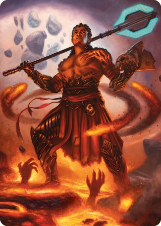 Koth, Fire of Resistance Art Card [Phyrexia: All Will Be One Art Series] | Fandemonia Ltd