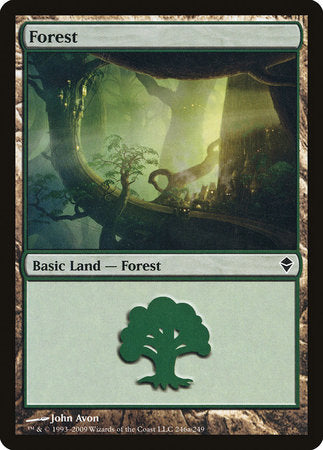 Forest (246a) [Zendikar] | Fandemonia Ltd