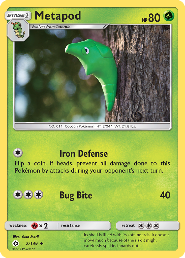 Metapod (2/149) [Sun & Moon: Base Set] | Fandemonia Ltd