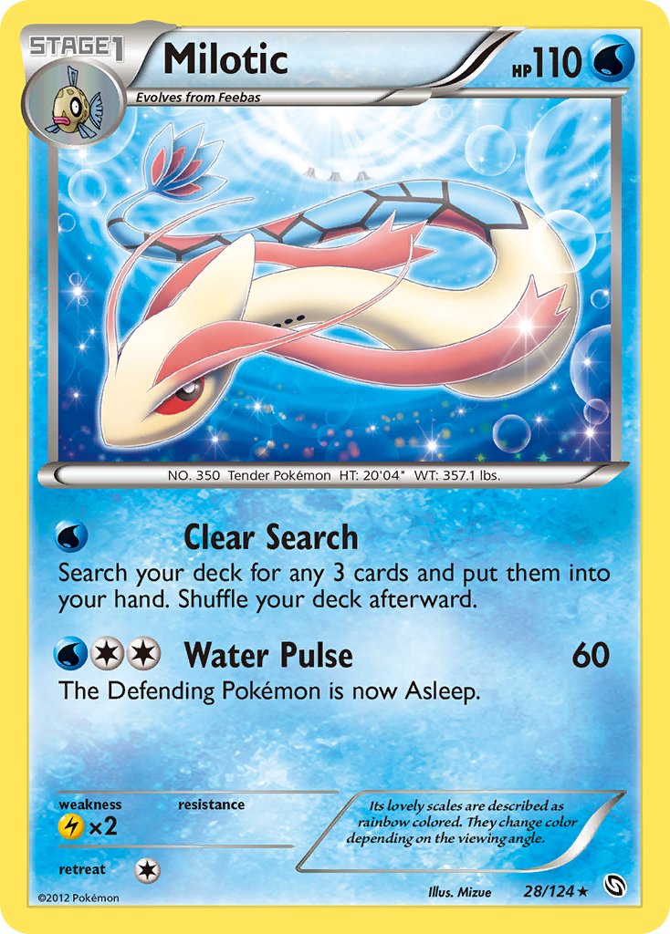 Milotic (28/124) (Theme Deck Exclusive) [Black & White: Dragons Exalted] | Fandemonia Ltd