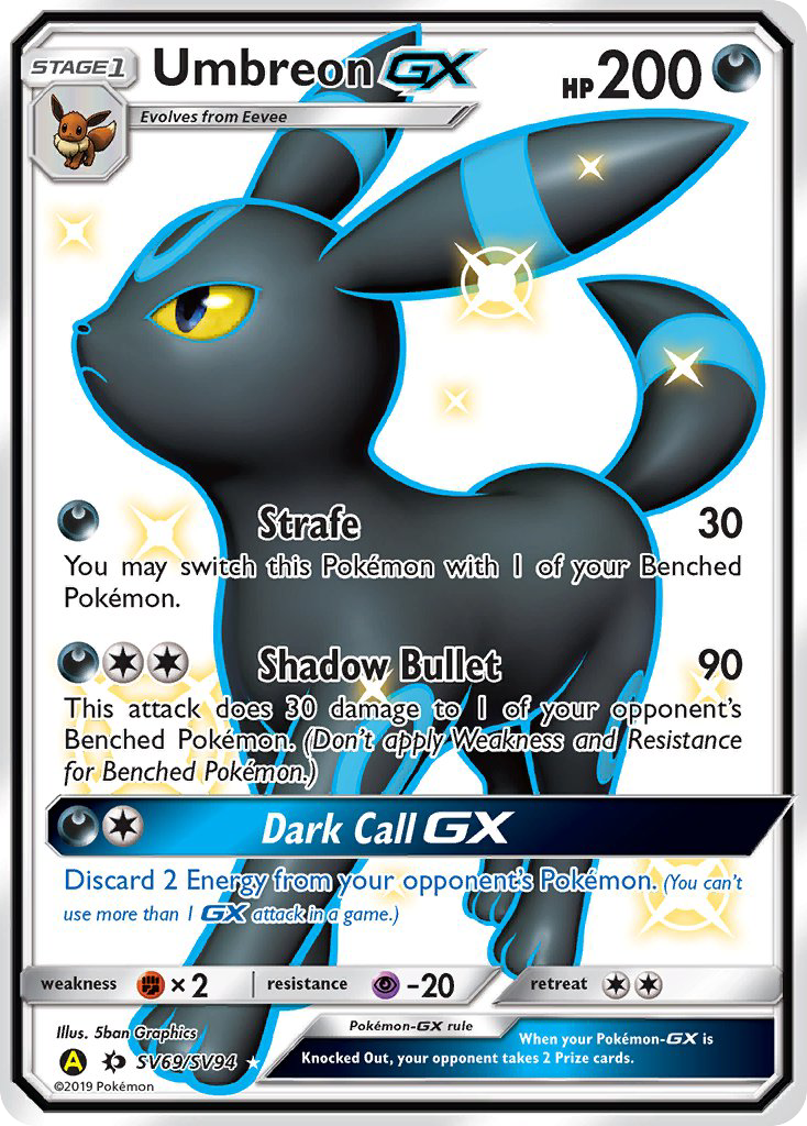 Umbreon GX (SV69/SV94) [Sun & Moon: Hidden Fates - Shiny Vault] | Fandemonia Ltd