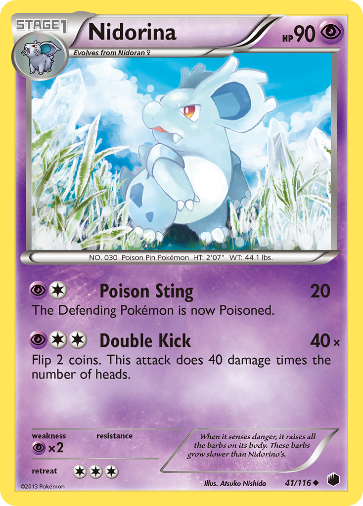 Nidorina (41/116) [Black & White: Plasma Freeze] | Fandemonia Ltd