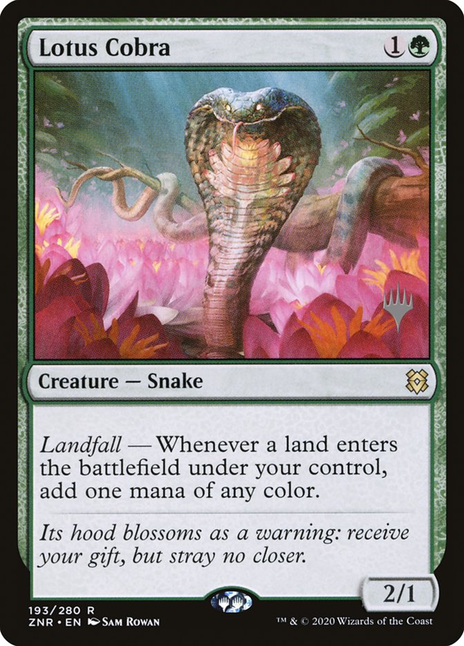 Lotus Cobra (Promo Pack) [Zendikar Rising Promos] | Fandemonia Ltd