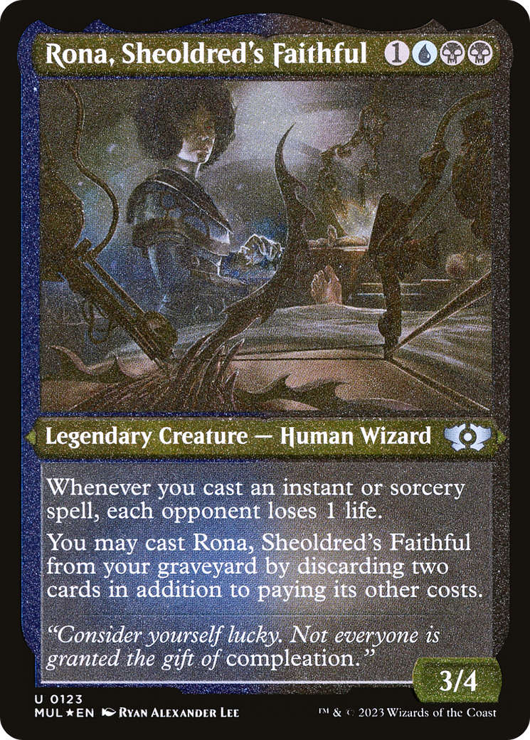 Rona, Sheoldred's Faithful (Foil Etched) [Multiverse Legends] | Fandemonia Ltd