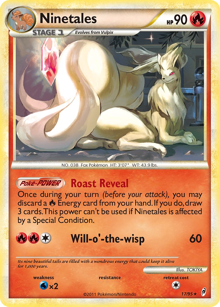 Ninetales (17/95) (Theme Deck Exclusive) [HeartGold & SoulSilver: Call of Legends] | Fandemonia Ltd