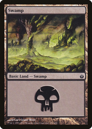 Swamp (151) [Mirrodin Besieged] | Fandemonia Ltd