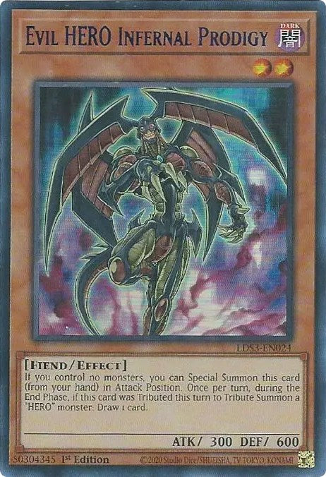 Evil HERO Infernal Prodigy (Blue) [LDS3-EN024] Ultra Rare | Fandemonia Ltd