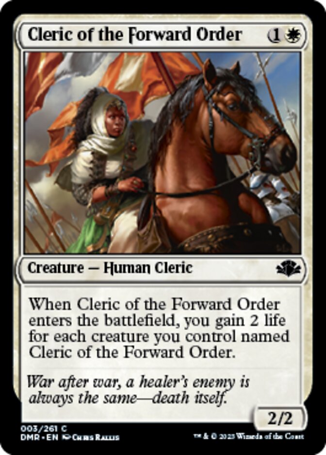 Cleric of the Forward Order [Dominaria Remastered] | Fandemonia Ltd