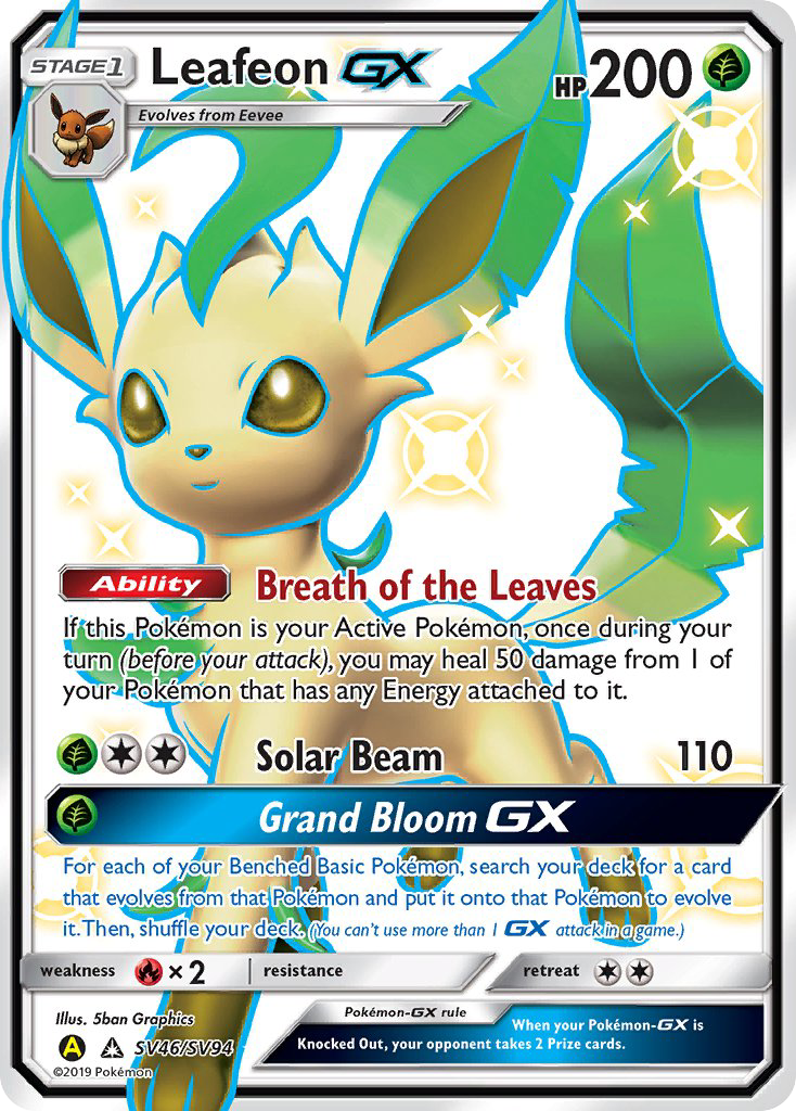 Leafeon GX (SV46/SV94) [Sun & Moon: Hidden Fates - Shiny Vault] | Fandemonia Ltd