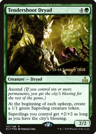 Tendershoot Dryad [Rivals of Ixalan Promos] | Fandemonia Ltd