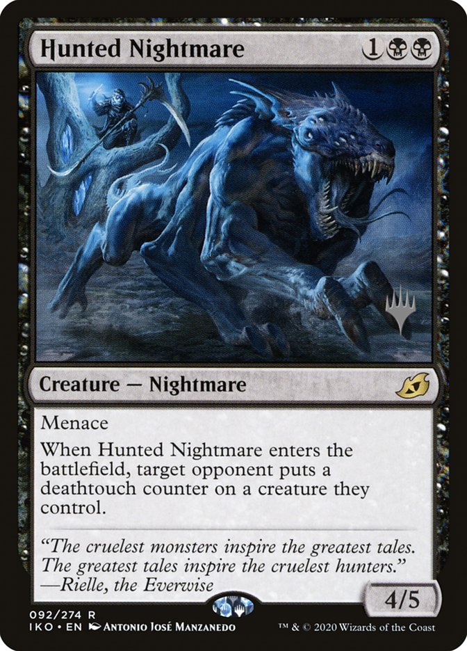 Hunted Nightmare (Promo Pack) [Ikoria: Lair of Behemoths Promos] | Fandemonia Ltd