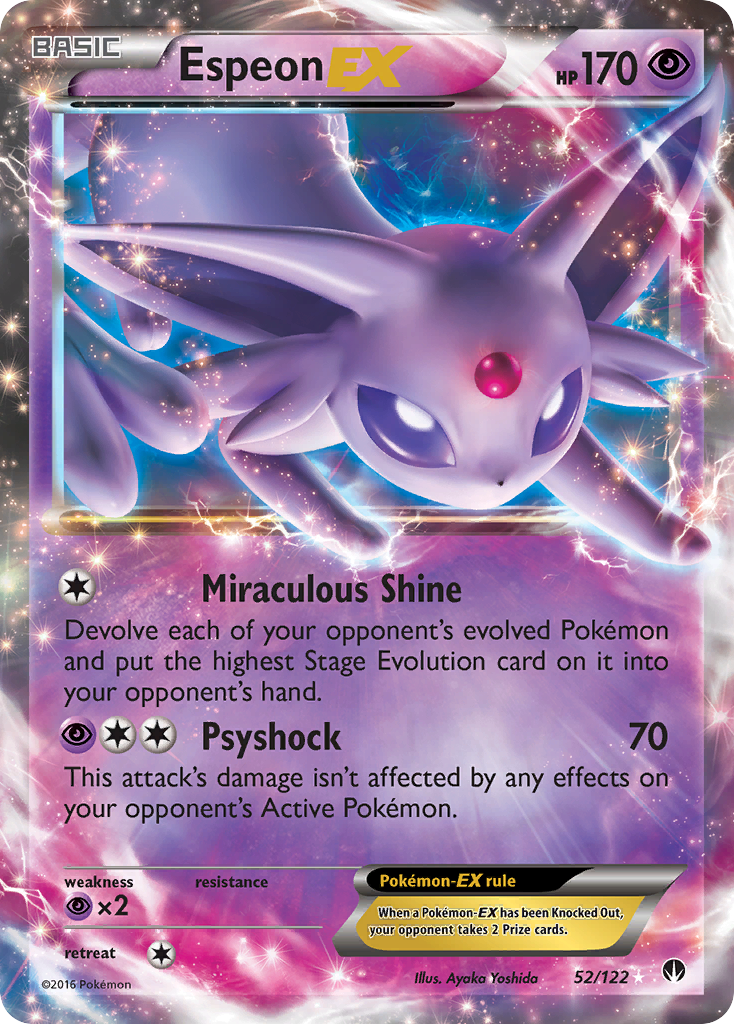 Espeon EX (52/122) [XY: BREAKpoint] | Fandemonia Ltd