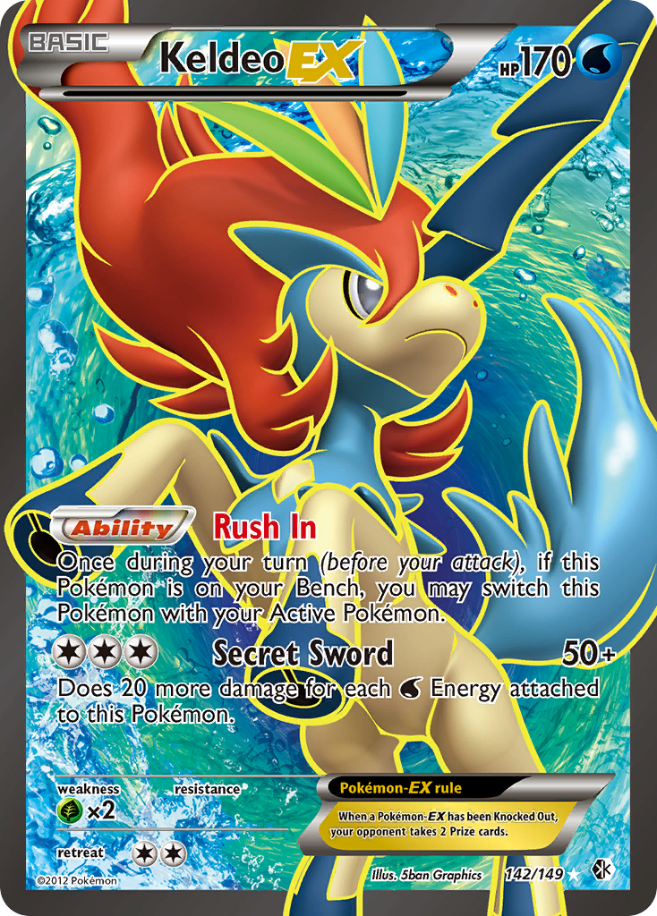 Keldeo EX (142/149) [Black & White: Boundaries Crossed] | Fandemonia Ltd