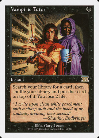 Vampiric Tutor [Classic Sixth Edition] | Fandemonia Ltd