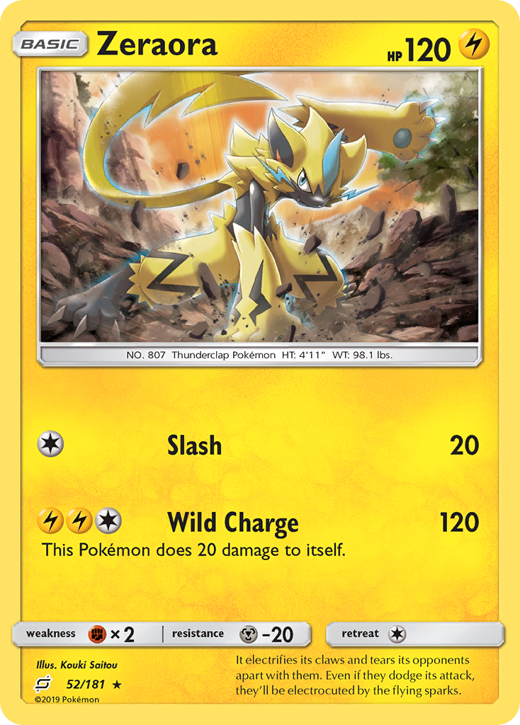 Zeraora (52/181) [Sun & Moon: Team Up] | Fandemonia Ltd