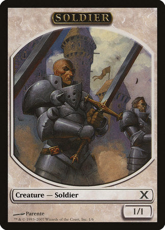 Soldier Token [Tenth Edition Tokens] | Fandemonia Ltd