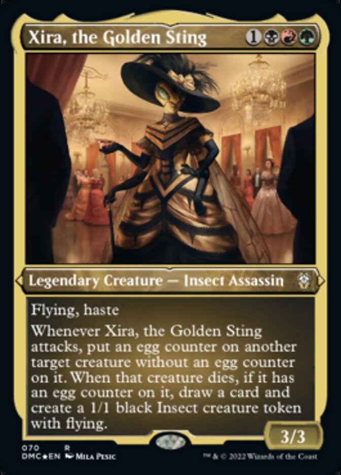 Xira, the Golden Sting (Foil Etched) [Dominaria United Commander] | Fandemonia Ltd