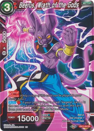 Beerus, Wrath of the Gods [EX11-04] | Fandemonia Ltd