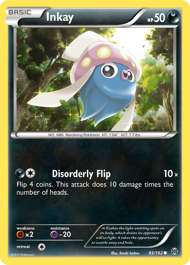 Inkay (93/162) [XY: BREAKthrough] | Fandemonia Ltd