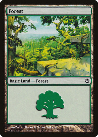 Forest (38) [Duel Decks: Ajani vs. Nicol Bolas] | Fandemonia Ltd